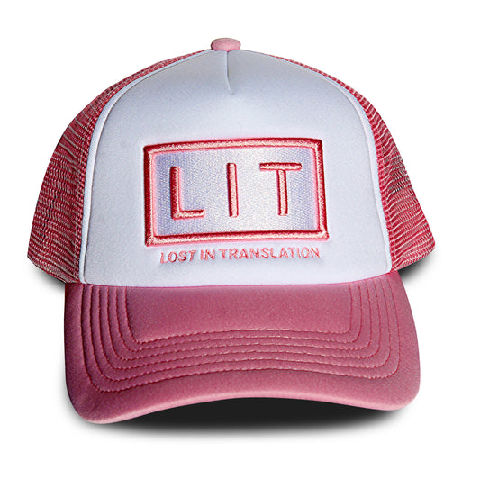 Pink White Trucker Hat