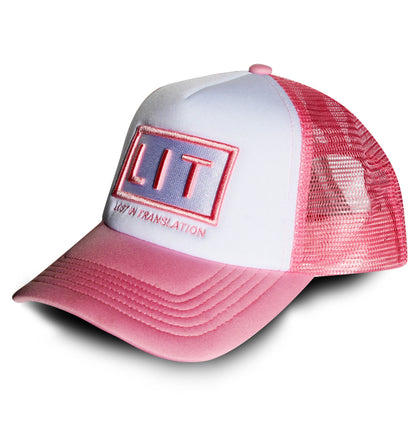 Pink White Trucker Hat