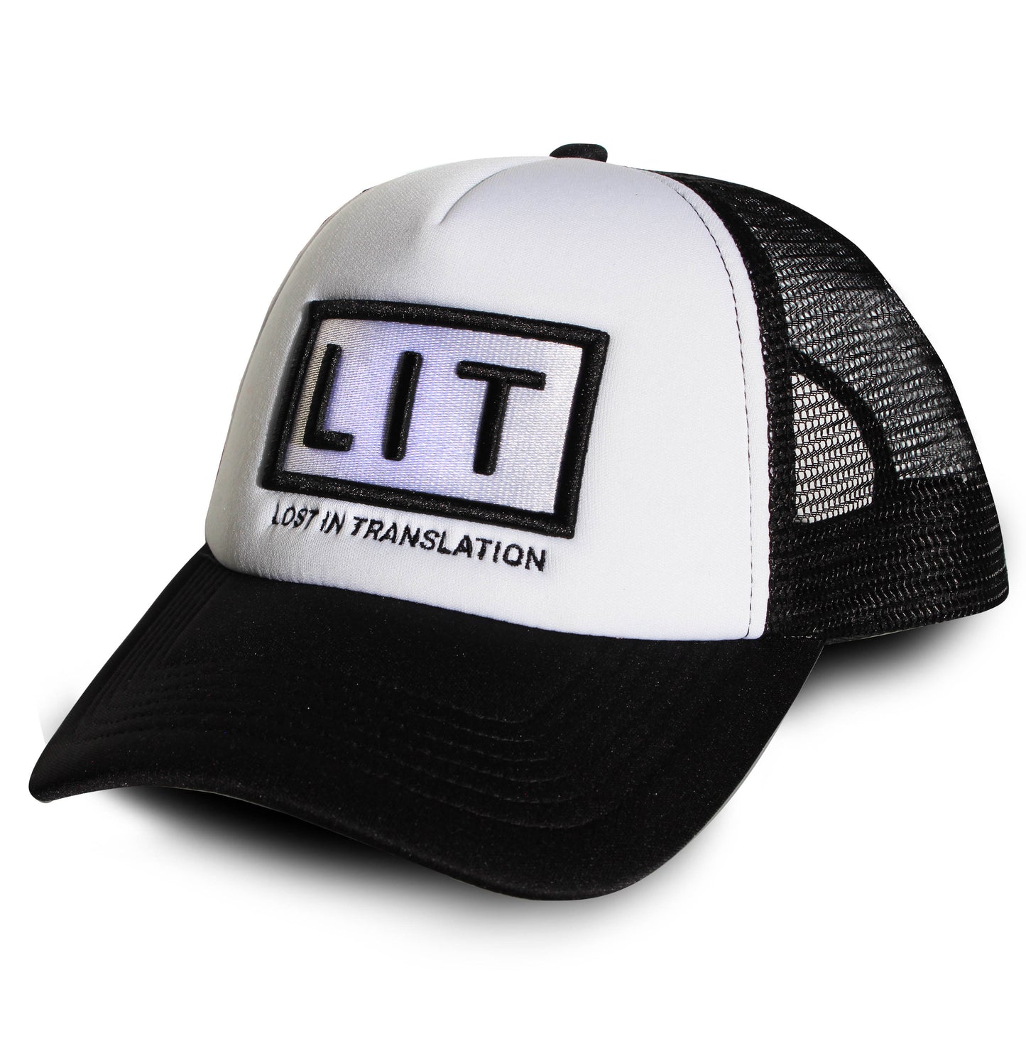 Black White Trucker Hat