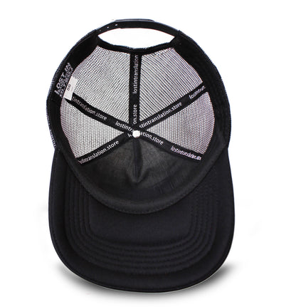 Black White Trucker Hat